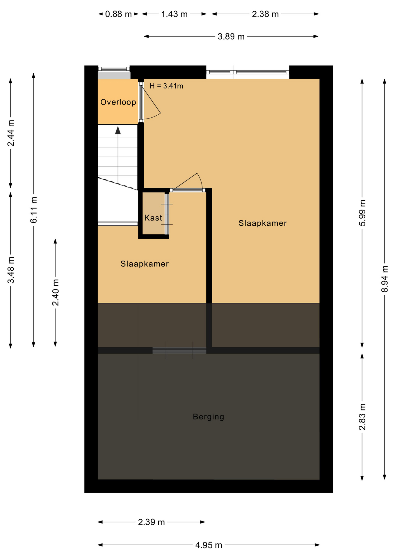 Lastdragerstraat 58 - 1335 VD - almere-plattegrond-3